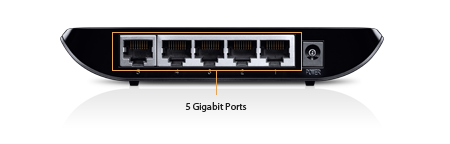 5-Port Gigabit Desktop Switch TPLink TL-SG1005D
