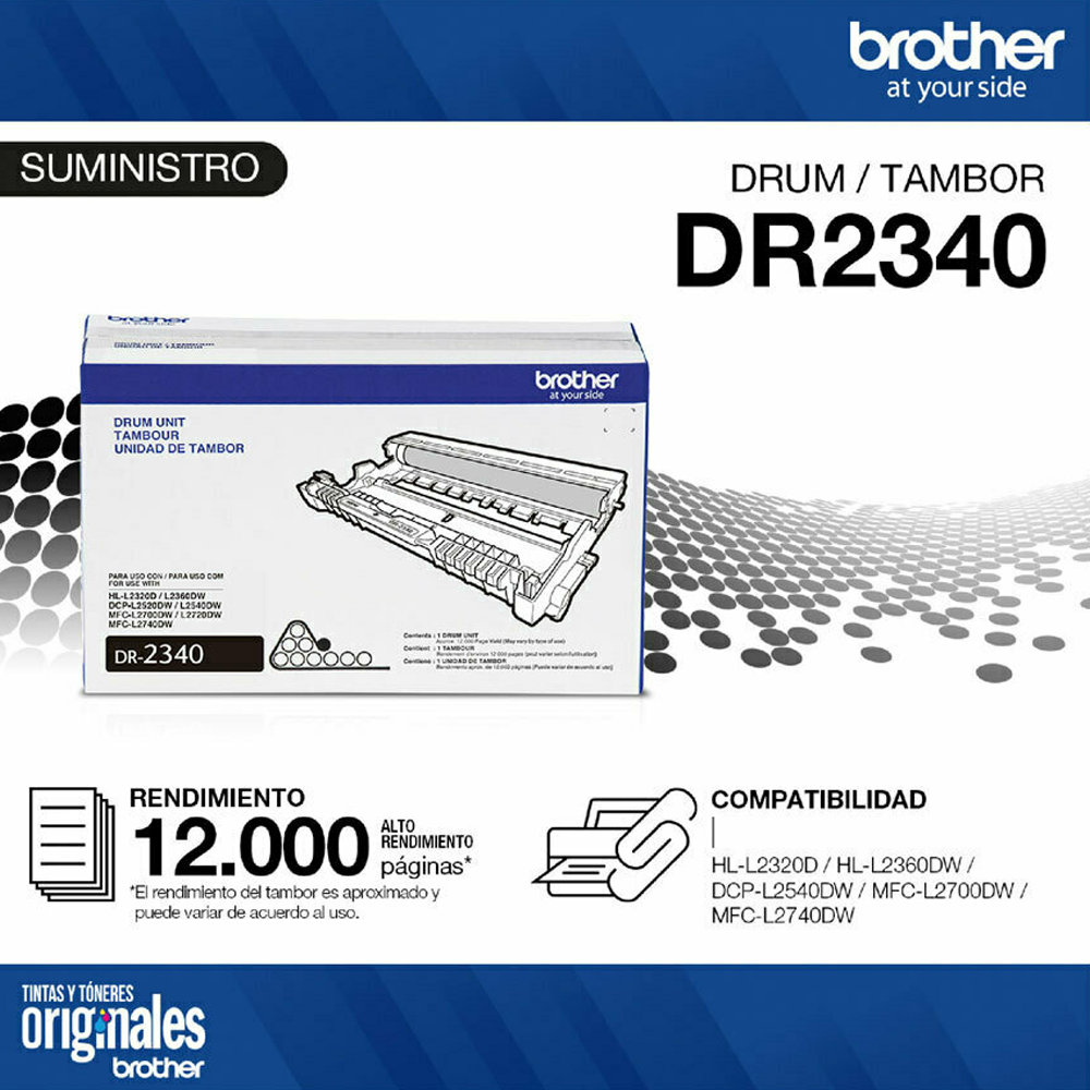 Tambor Brother DR-2340 en su empaque