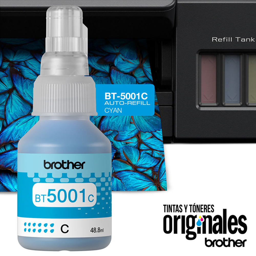 Rendimiento de 5000 p&aacute;ginas con tinta original Brother