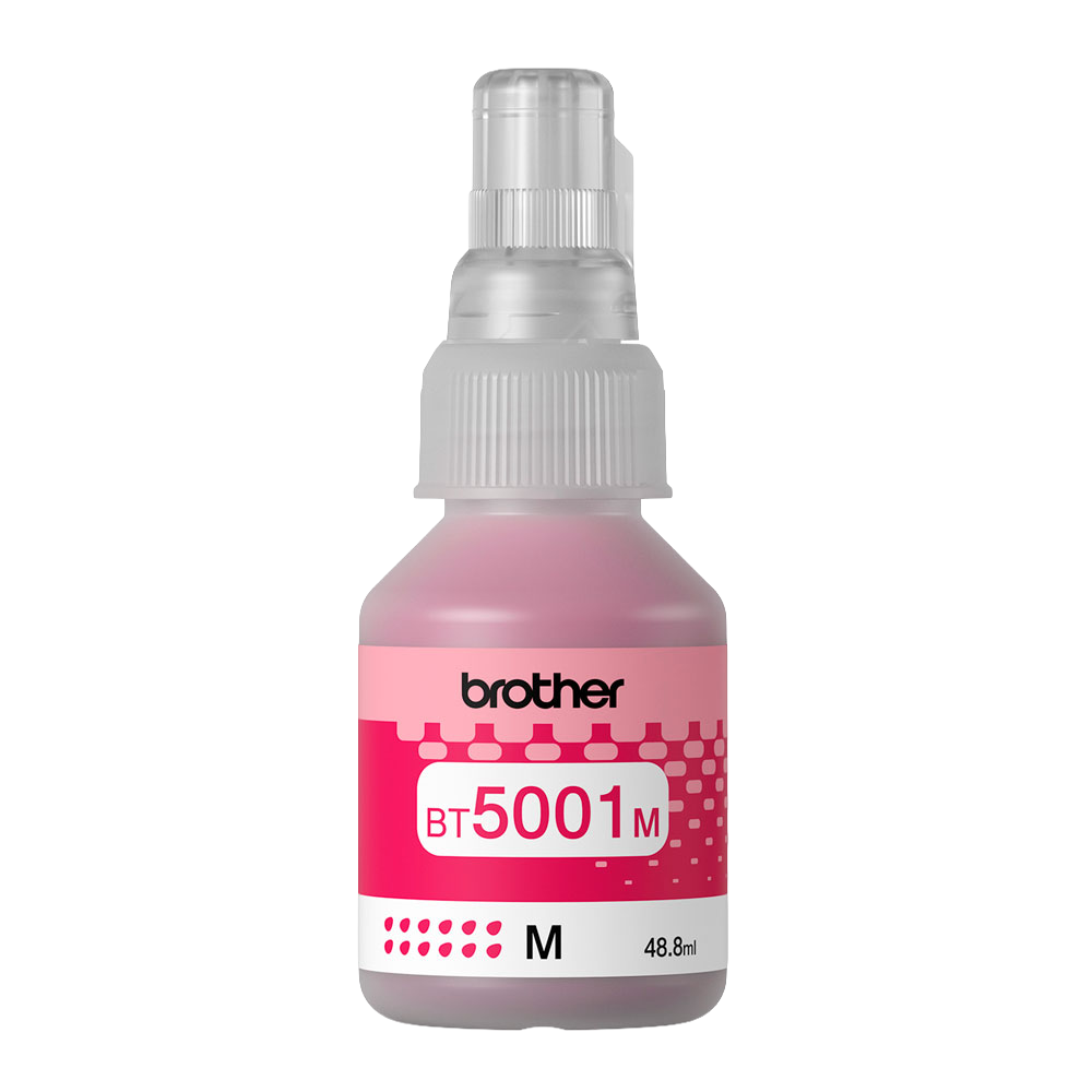 Botella de tinta original Brother BT5001M Magenta auto-refill