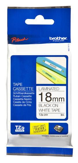 Empaque de la cinta laminada Brother TZe-241 de 18mm