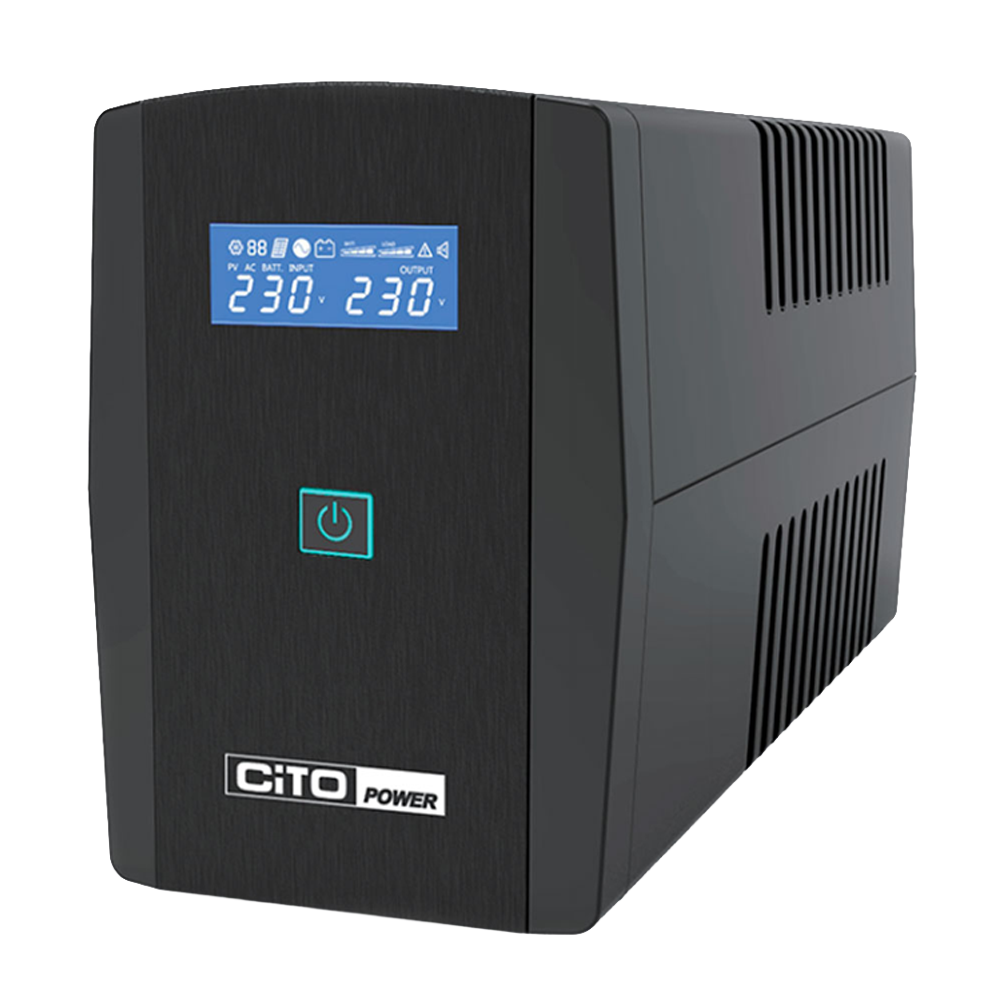 UPS Cito 1500VA Power Line-Interactive, vista frontal