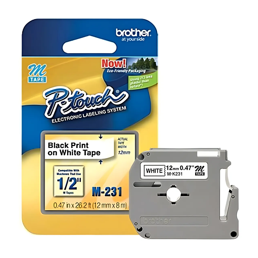 Cinta de etiquetas Brother M-231 original