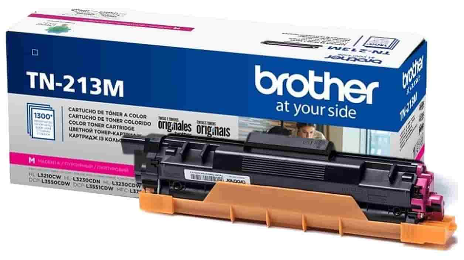 Cartucho de t&oacute;ner magenta Brother TN213M para impresi&oacute;n l&aacute;ser