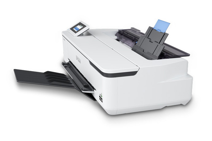 Impresora de gran formato con pantalla t&aacute;ctil a color de 4,3 pulgadas.