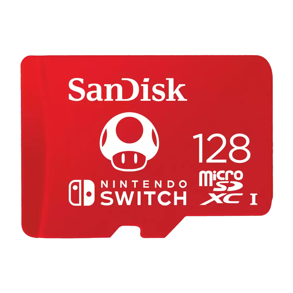Tarjeta microSD con logo de Nintendo (Hongo)
