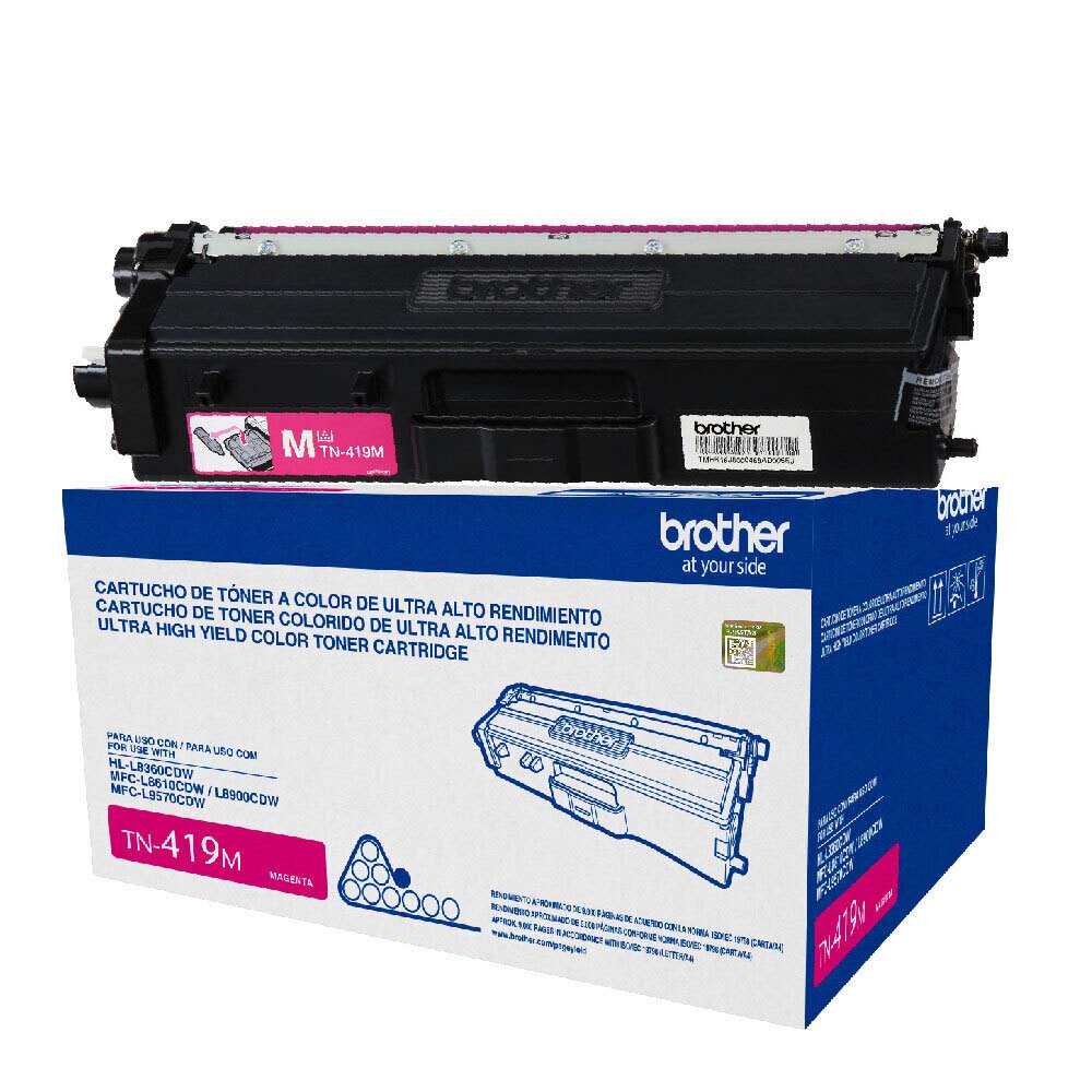 Toner Brother TN419BK de ultra alto rendimiento en color negro