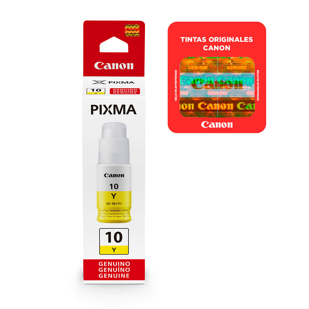 Envase de 70 ml de tinta Canon de alto rendimiento.