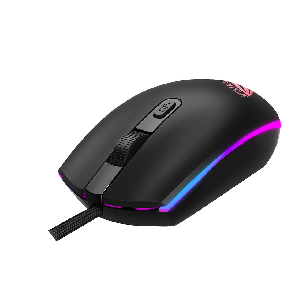 Imagen del Mouse Gamer Al&aacute;mbrico GM-003 &Oacute;ptico en un fondo blanco.