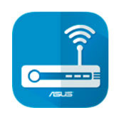 Captura de pantalla de la aplicaci&oacute;n m&oacute;vil Asus Router mostrando el tr&aacute;fico en tiempo real.