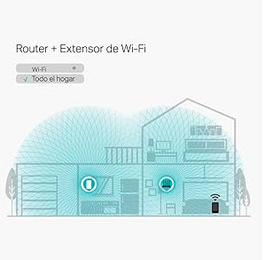 Router TP-Link AC1200 con antenas externas para mayor cobertura WiFi en el hogar u oficina