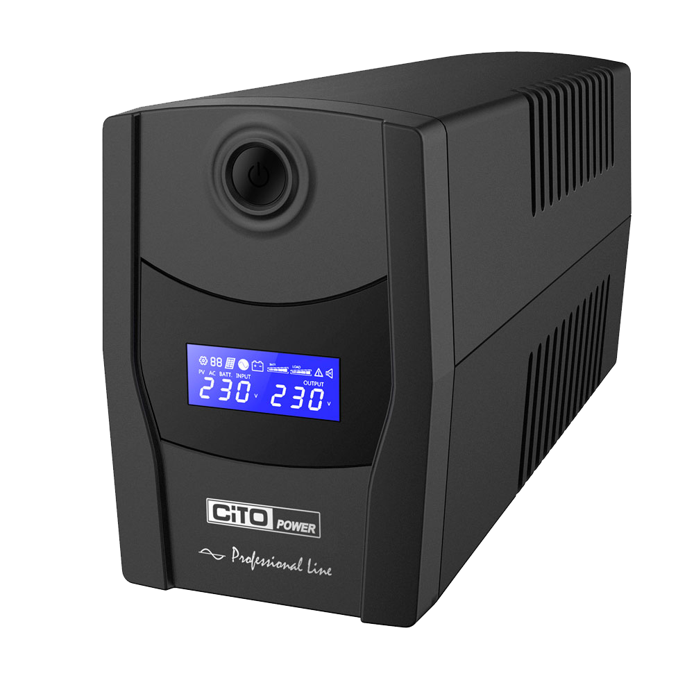 Vista frontal de la UPS Cito Pure Sinewave