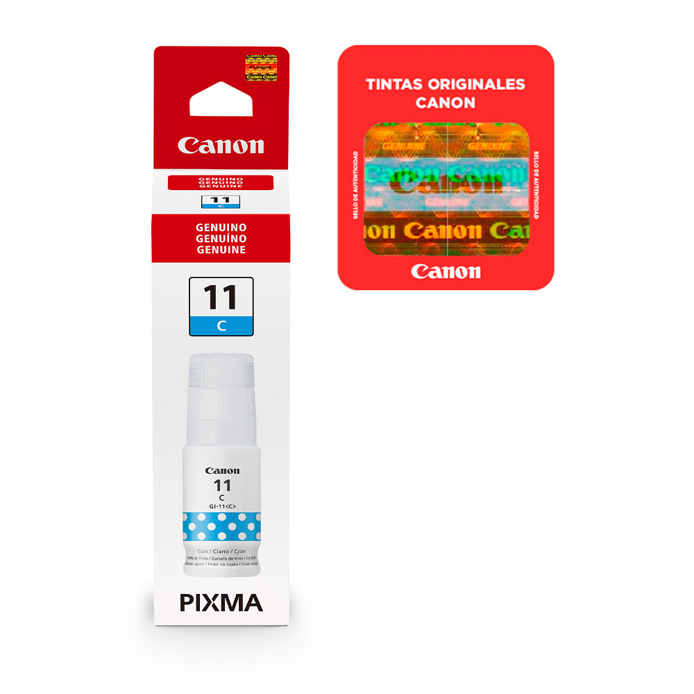 Botella de tinta Cian para impresoras PIXMA
