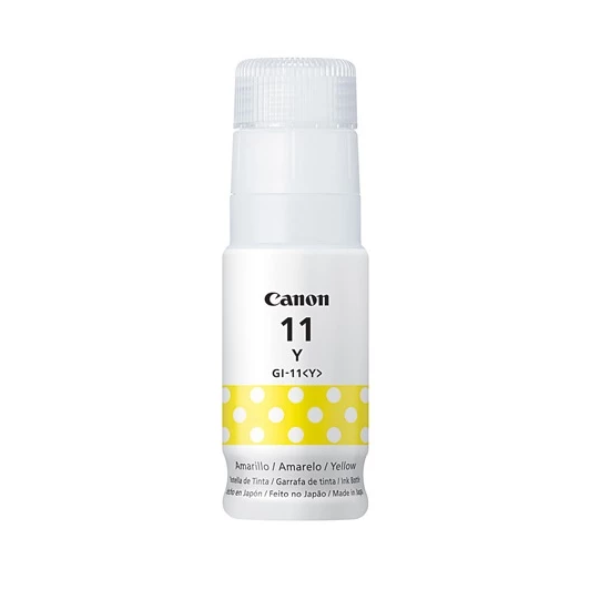 Botella de recarga de tinta Canon GI-11 Amarillo.