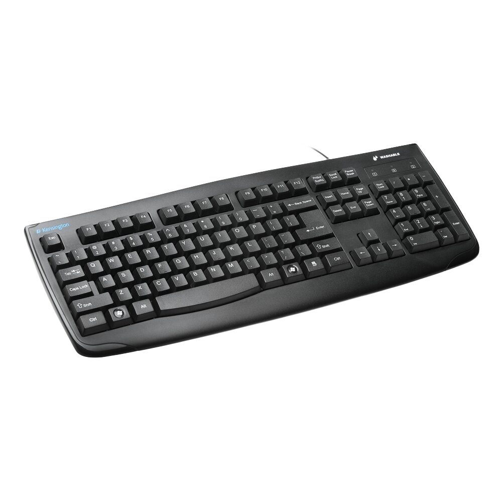 Teclado negro con conexi&oacute;n USB y tecnolog&iacute;a SmartFit