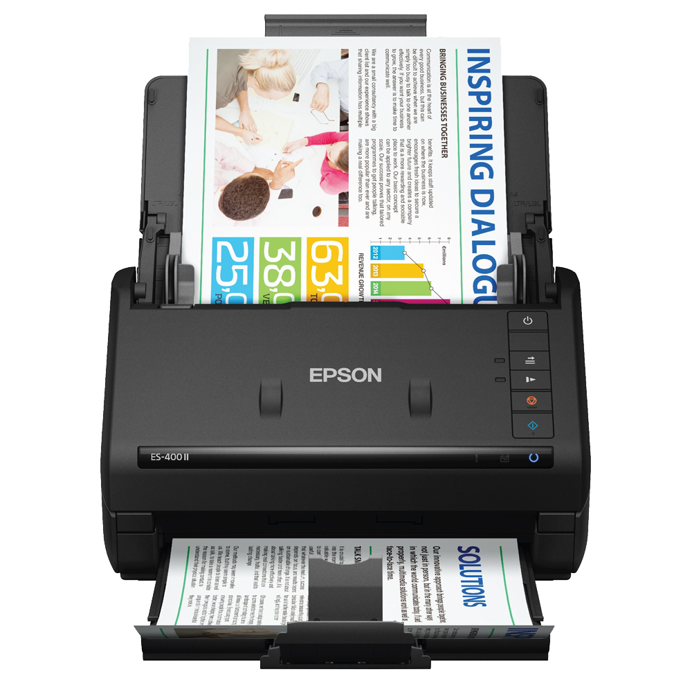 Escaner D&uacute;plex Workforce ES-400 II con tecnolog&iacute;a de un solo paso