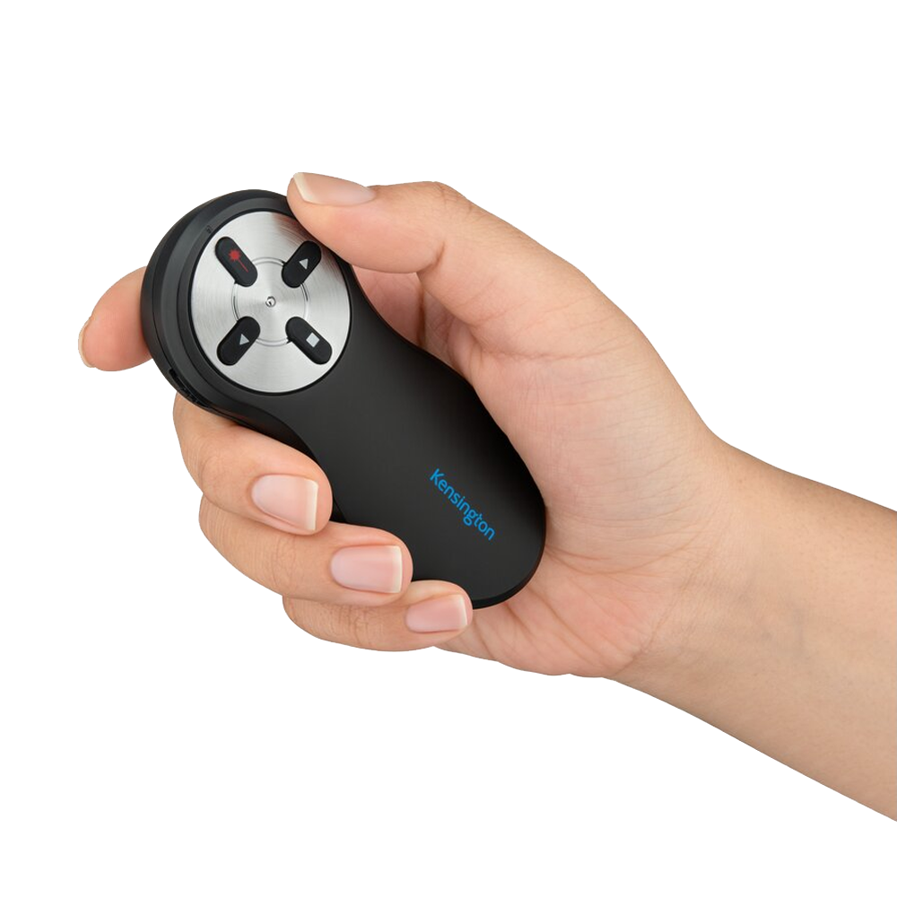 Presentador y receptor USB con logo de PC y Mac