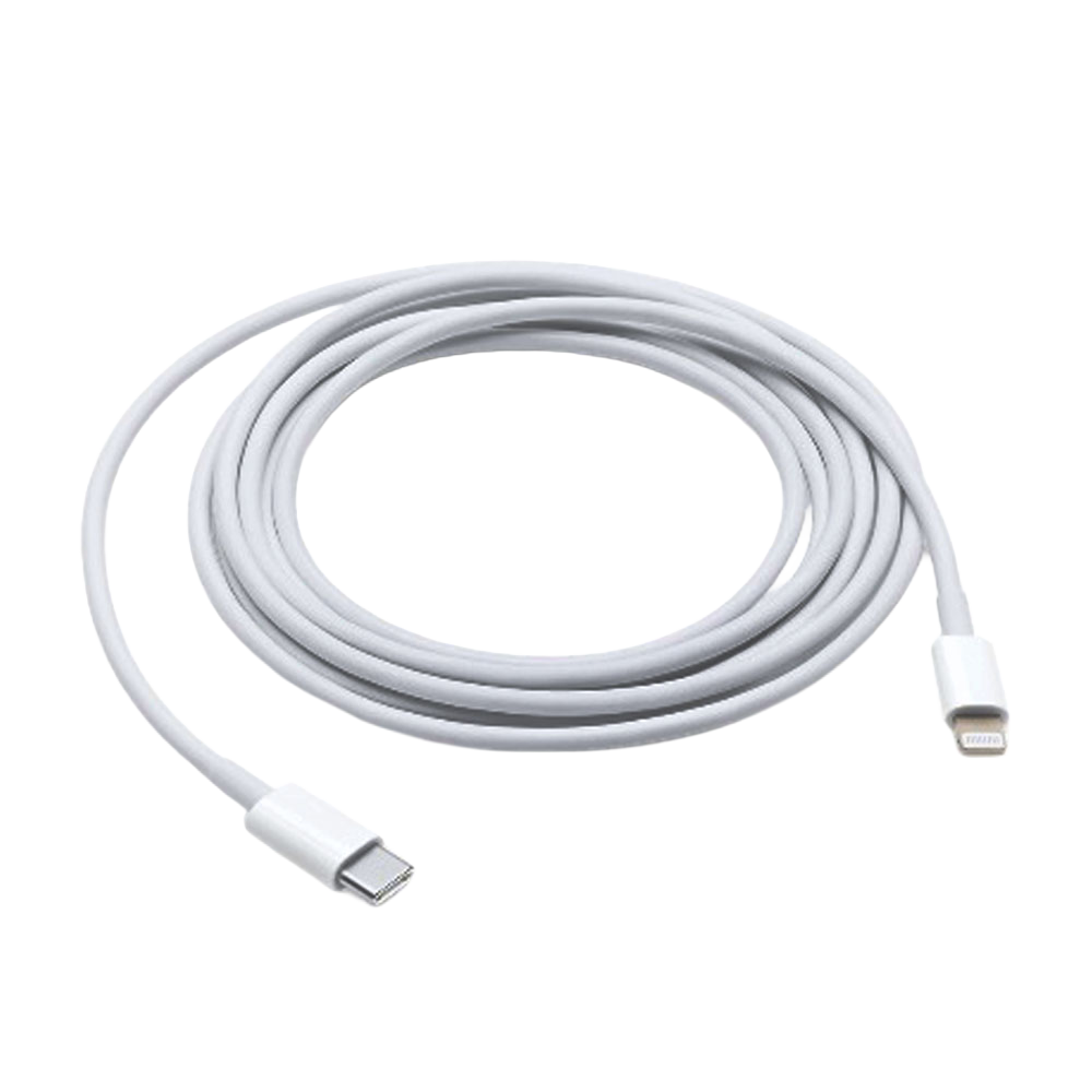 Cable de 2 metros con conectores Lightning y USB-C