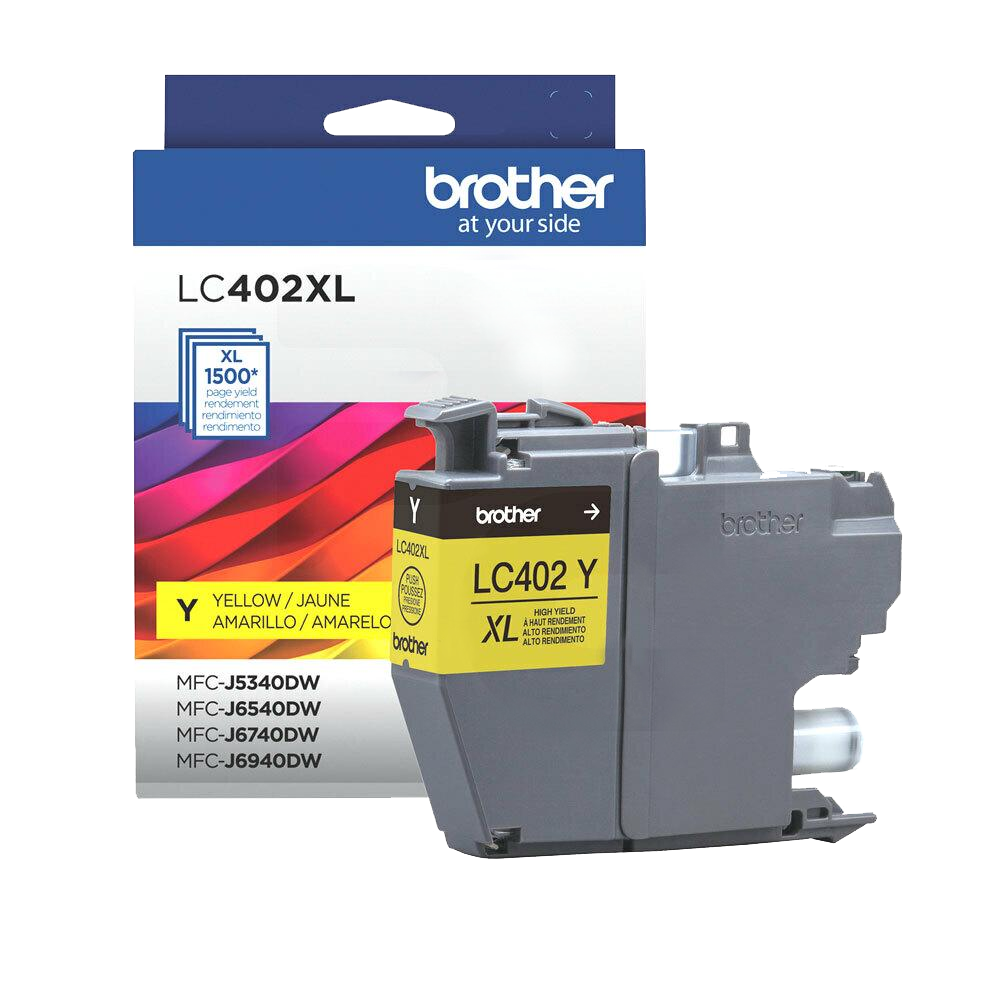 Cartucho de tinta LC402Y XL vista lateral