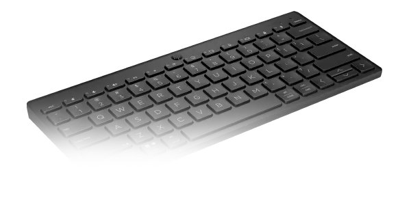 Teclado HP 350 conectado a m&uacute;ltiples dispositivos gracias a su compatibilidad multi-device