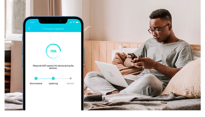 Caja del Router AX23 Gigabit Wi-Fi 6 que muestra sus principales caracter&iacute;sticas