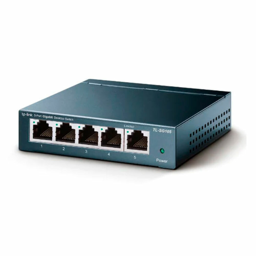 Imagen del Switch Gigabit TPLink en un fondo blanco.