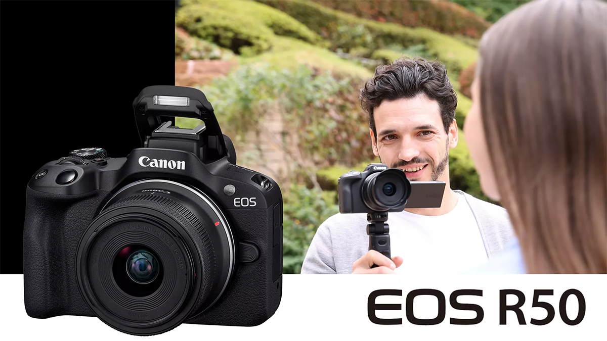 C&aacute;mara Mirrorless Canon EOS R50 + Lente 18-45mm IS STM