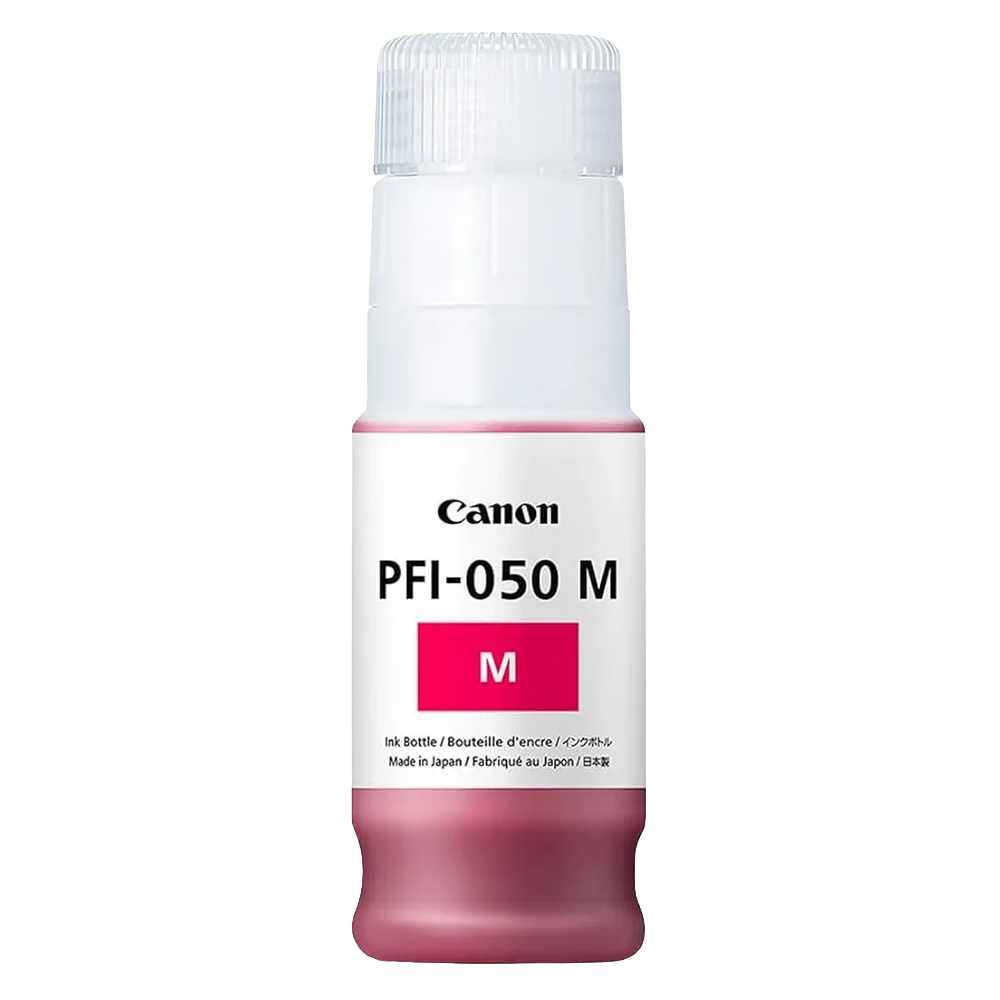 Botella de tinta original Canon PFI-050 color magenta de 70 ml