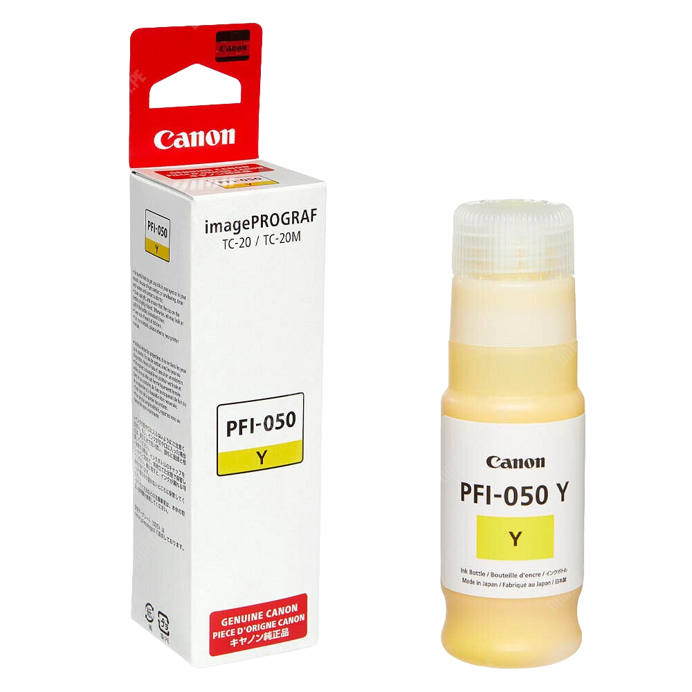 Tanque de tinta Canon PFI-050 Y para plotter imagePROGRAF TC-20