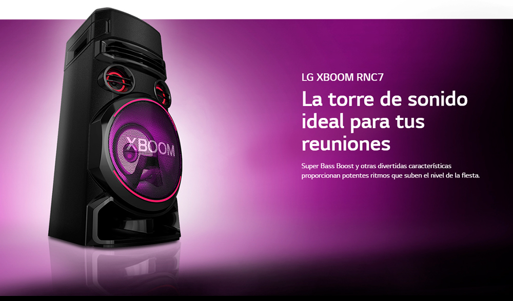 lg xboom rnc7 torre sonido