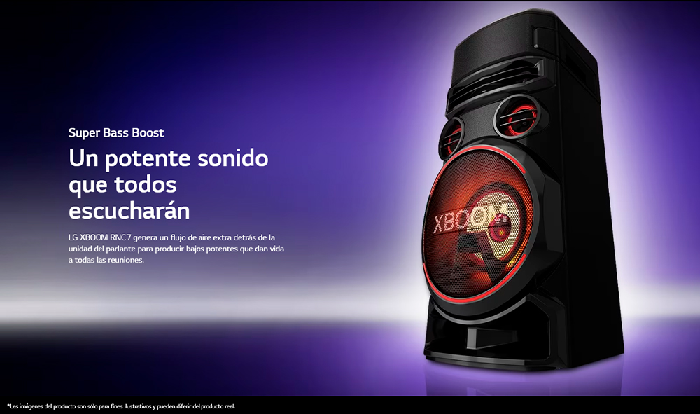 lg xboom rnc7 torre sonido