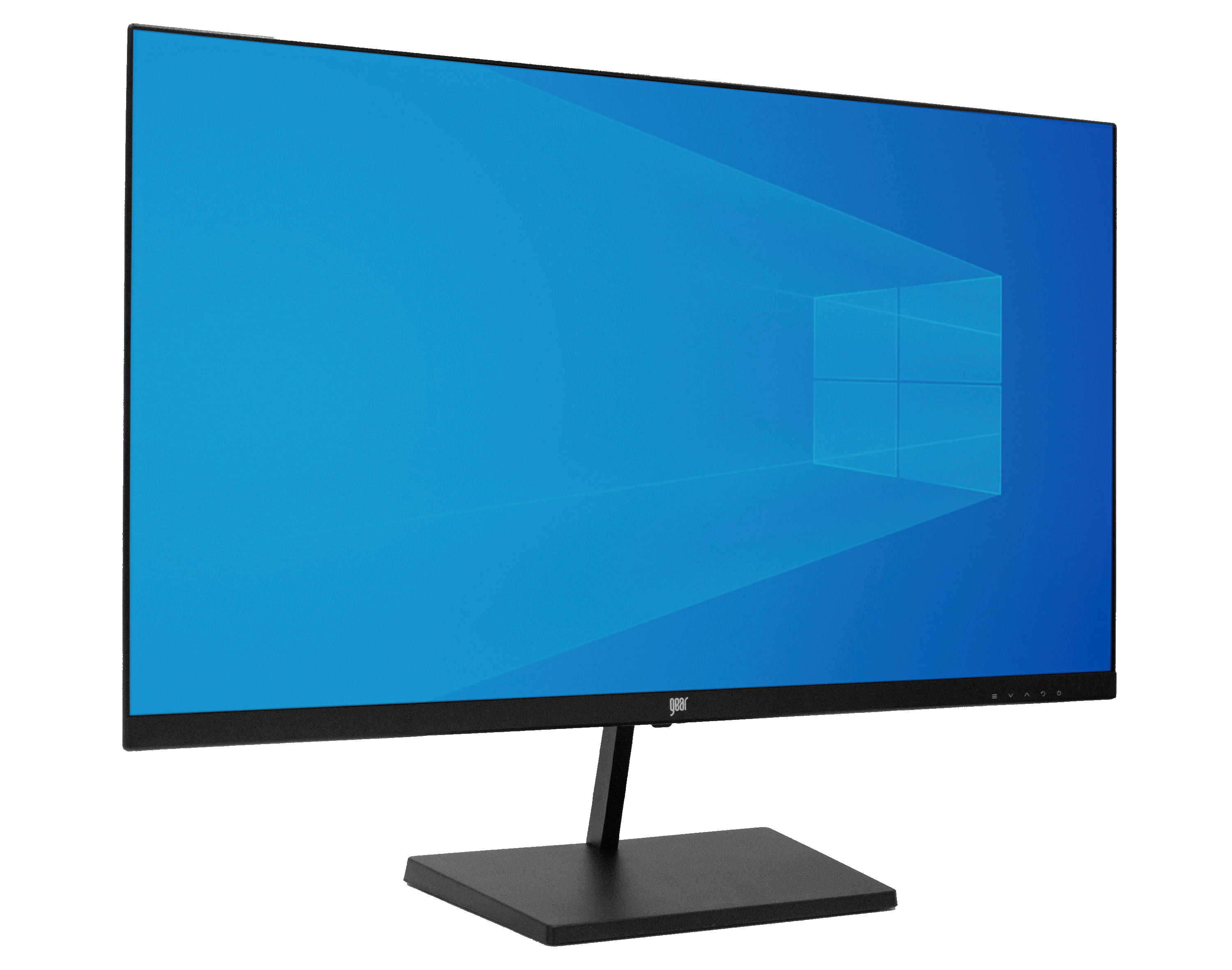 Vista lateral del monitor Full HD con dise&ntilde;o delgado y panel IPS.