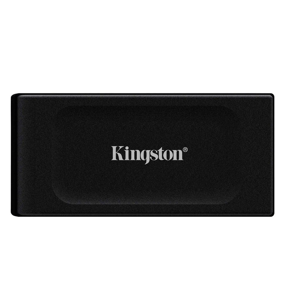 Imagen frontal de la Unidad SSD Externa Portable 1TB con fondo blanco