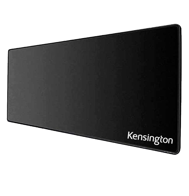 Alfombrilla de escritorio Kensington XXL negra de tela suave