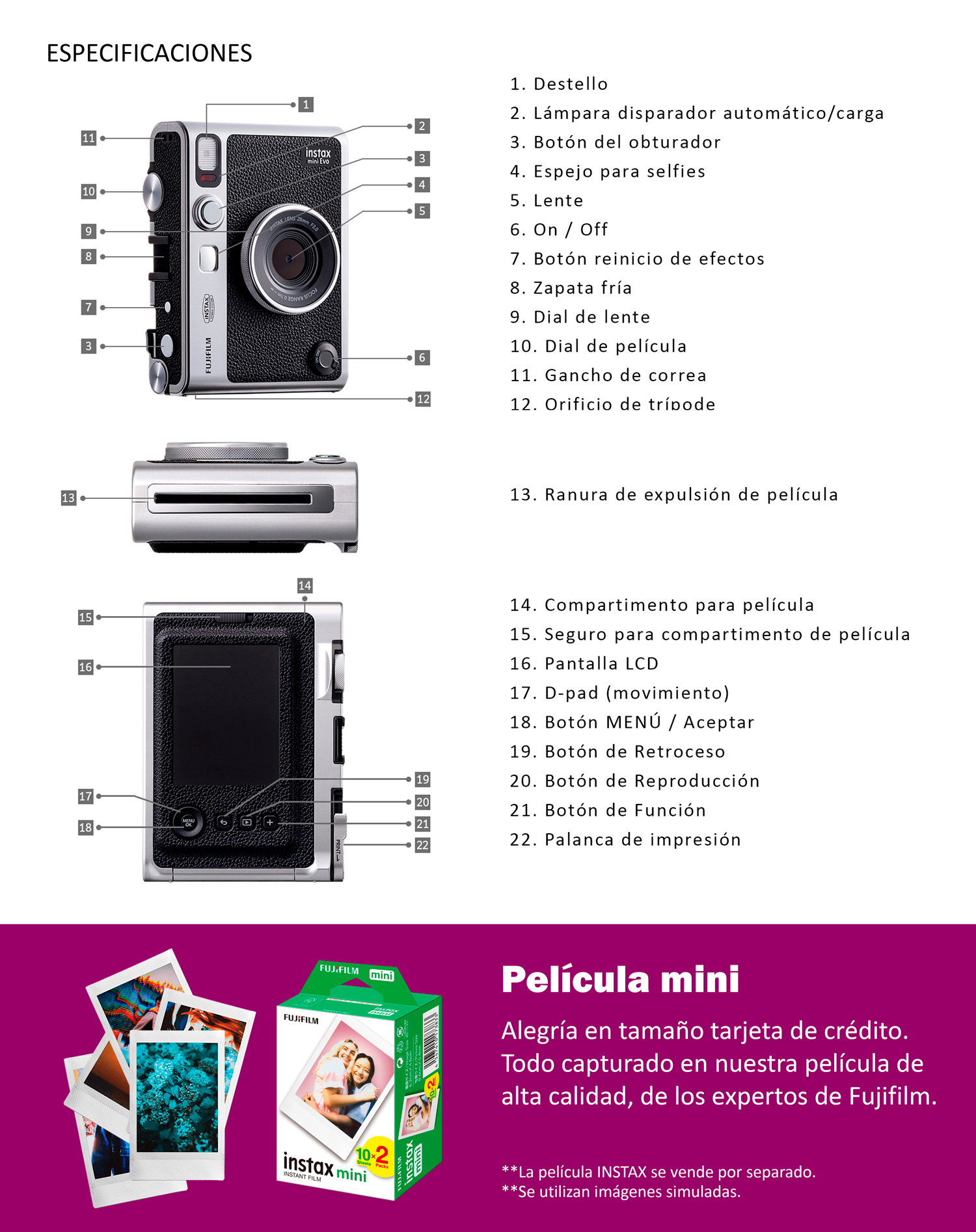 camara instantanea fuji fujifilm camara fotografica