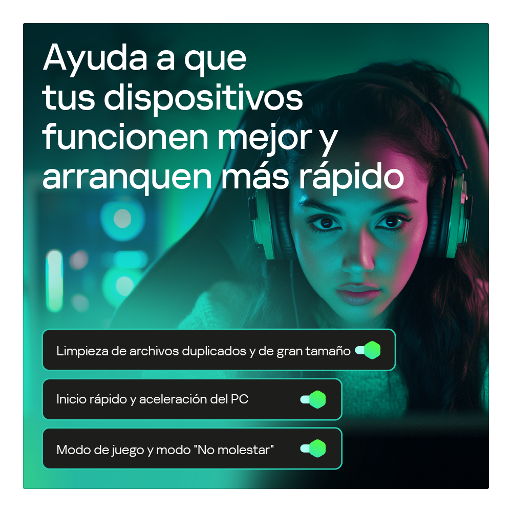 Vista lateral del paquete antivirus Kaspersky en presentaci&oacute;n f&iacute;sica