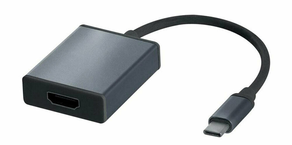 Imagen del Adaptador USB-C a HDMI con fondo blanco.