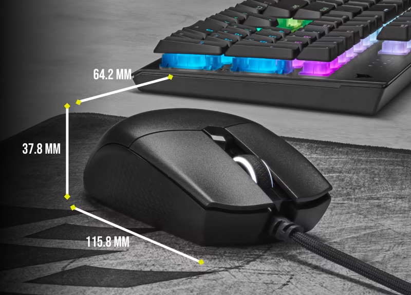 Mouse gamer KATAR PRO XT marca Corsair, modelo CH-930C111-NA