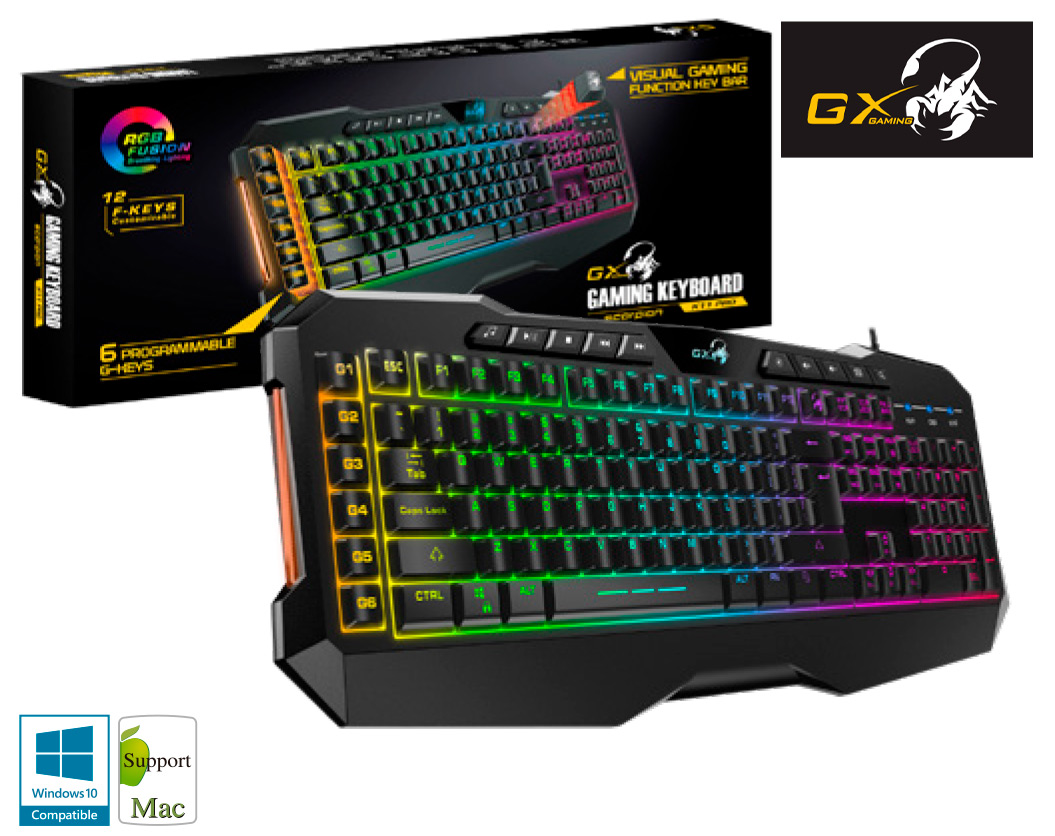 Teclado gamer Genius Scorpion K11 Pro con iluminacion