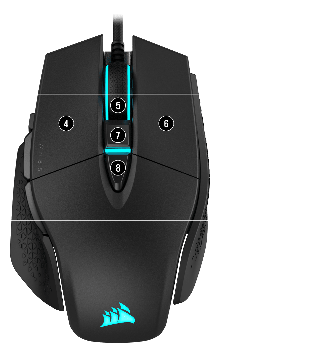 Mouse Gamer Marca Corsair, modelo CH-9309411-NA2