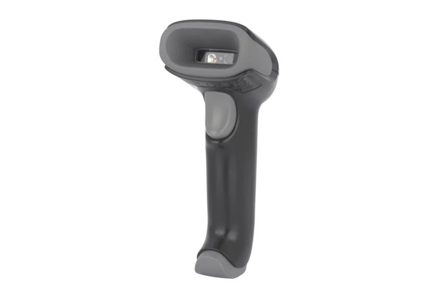 Lector de c&oacute;digo de barras Honeywell Voyager XP 1472g en uso