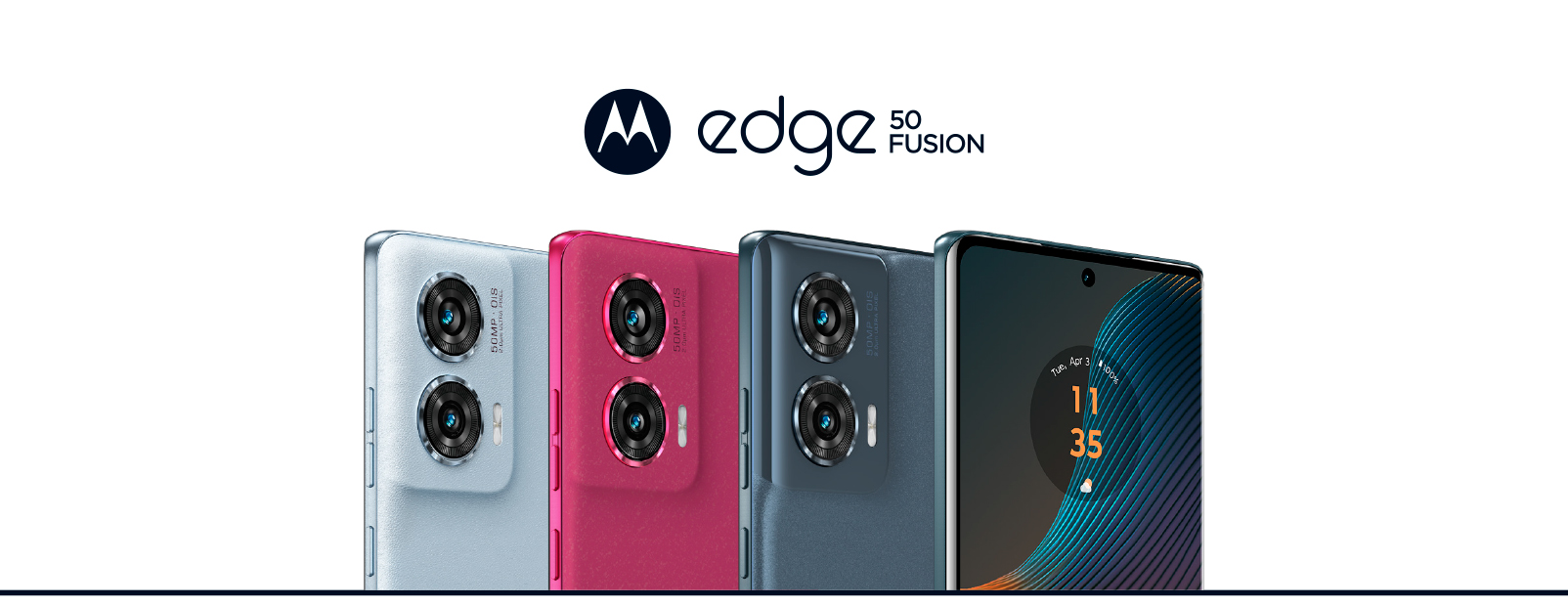 Smartphone Moto Edge 50 Fusion 256GB 5G Rosado, chip Liberado