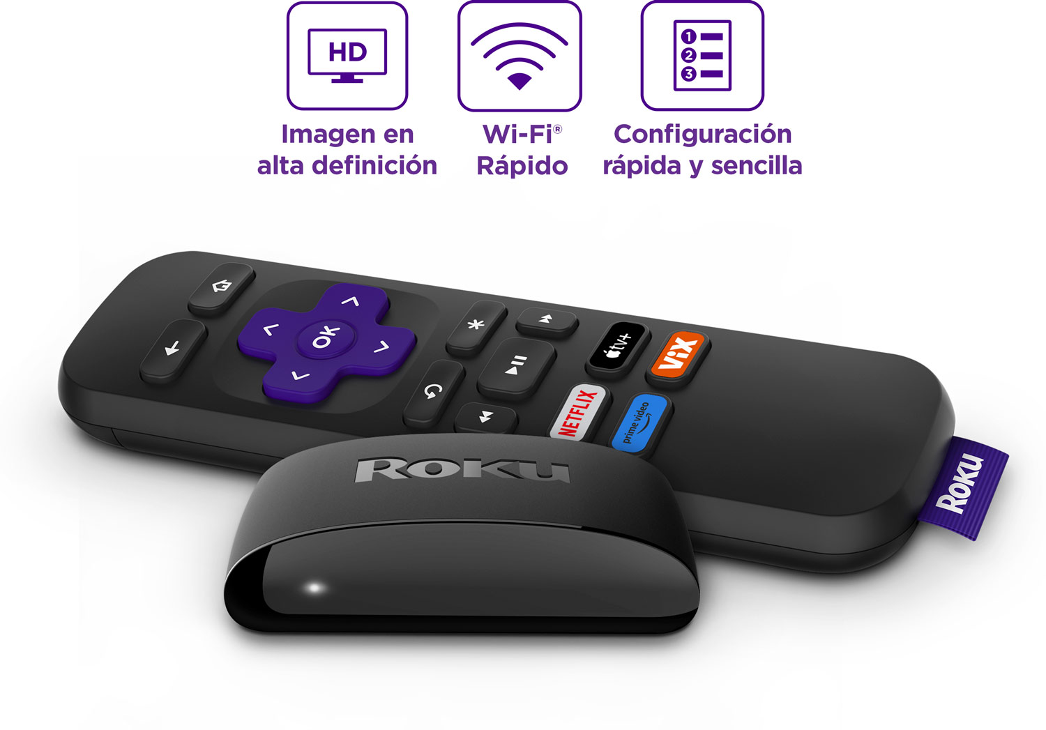 Roku Streaming Express modelo 829610004914, dispositivo streaming para tv, convertir televisor antiguo en smart tv