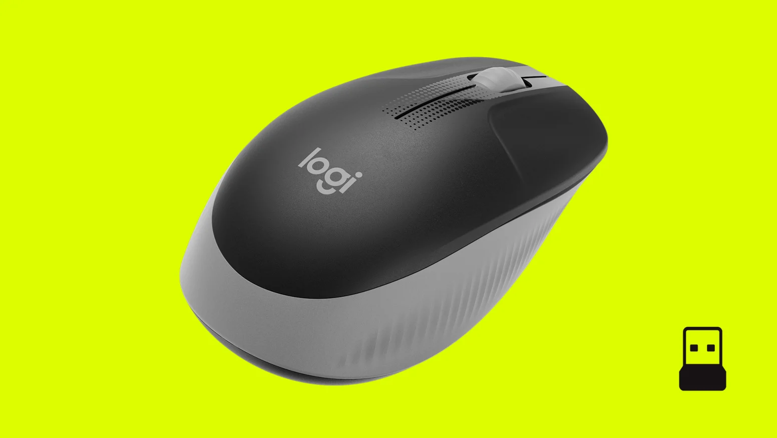 Mouse Logitech M190 inal&aacute;mbrico gris marengo con sensor &oacute;ptico de alta precisi&oacute;n