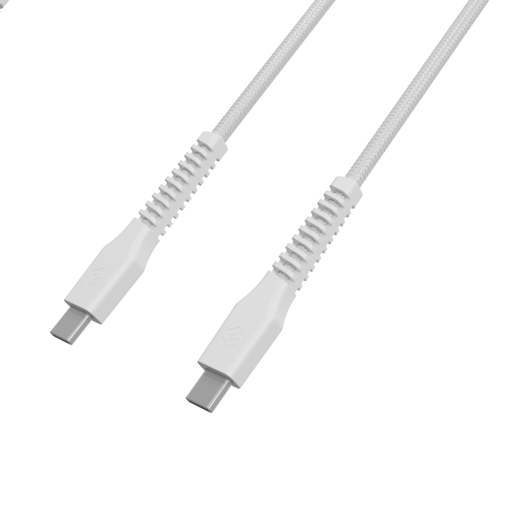 Cable cargador Line X Usb Tipo C A Tipo C blanco