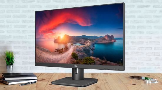 Monitor AOC 23.8 pulgadas Full HD, 24E1Q