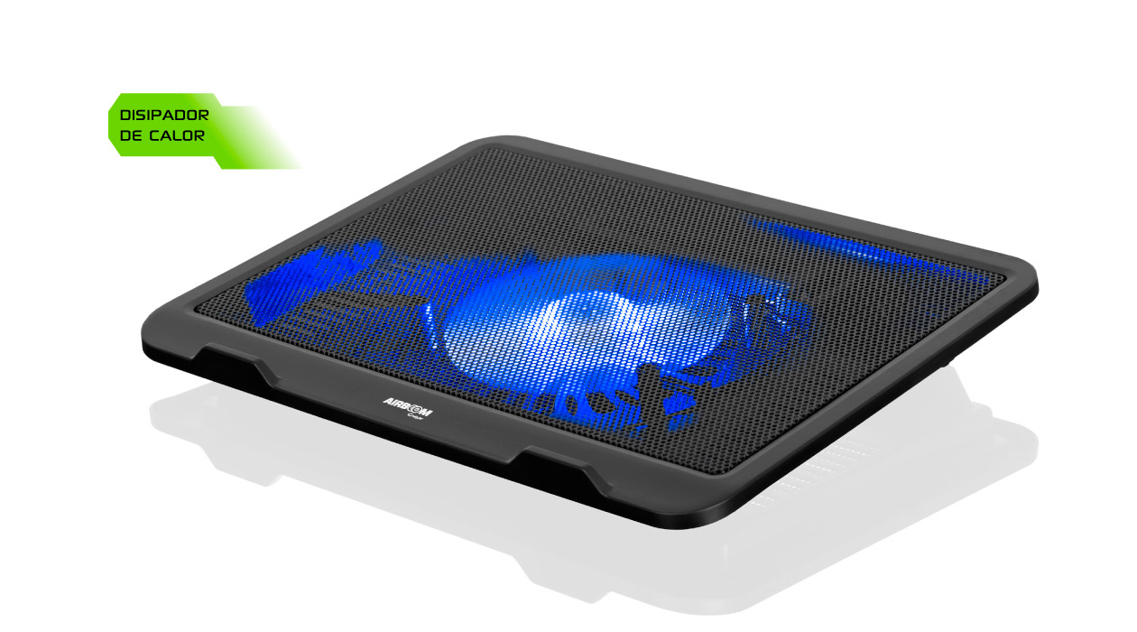 Base para Notebooks con cooler 1Fan 12,5cm 2Fan 7cm. Airboom