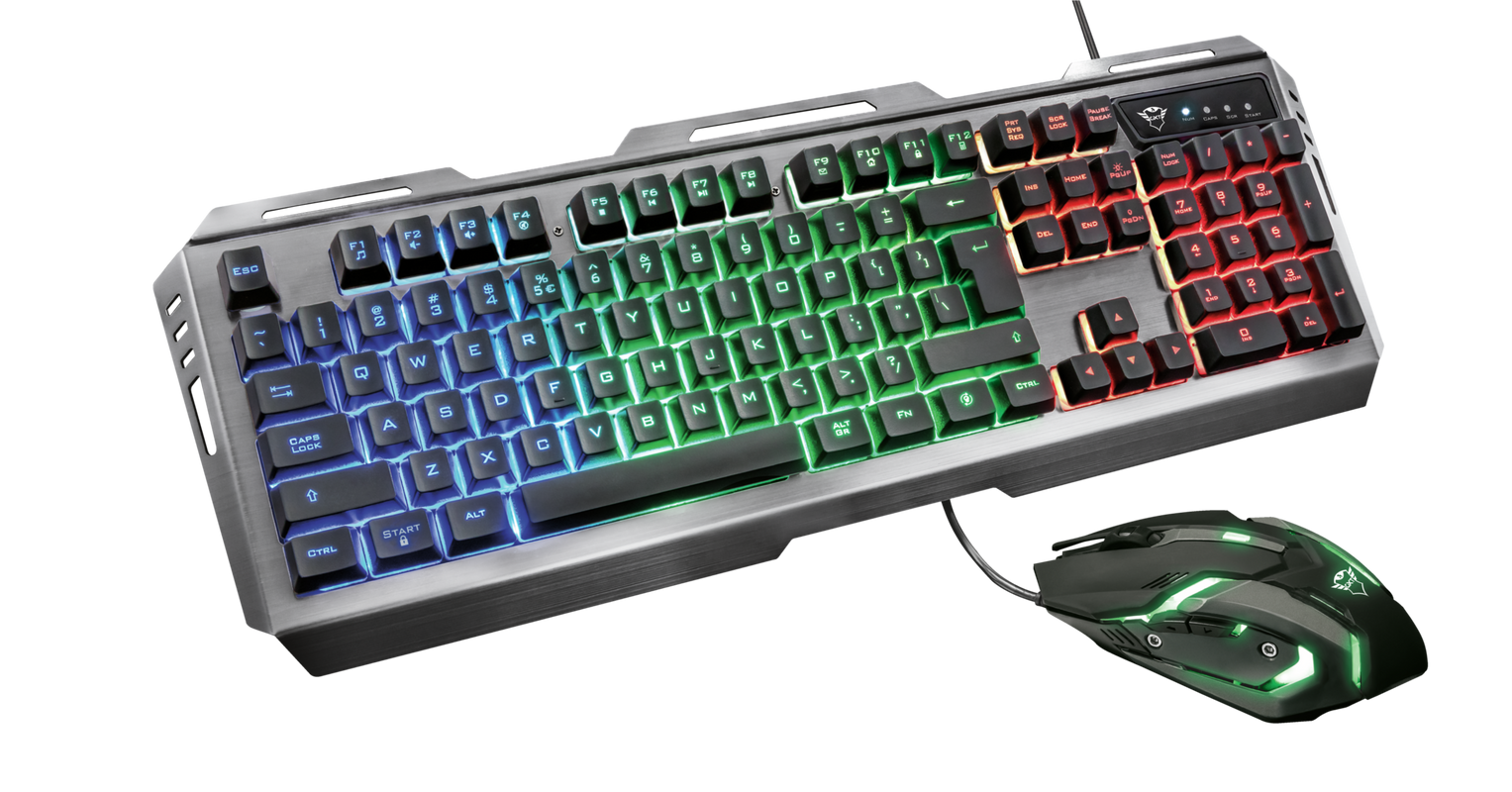 Teclado Gaming GXT 845 combo tural Trust