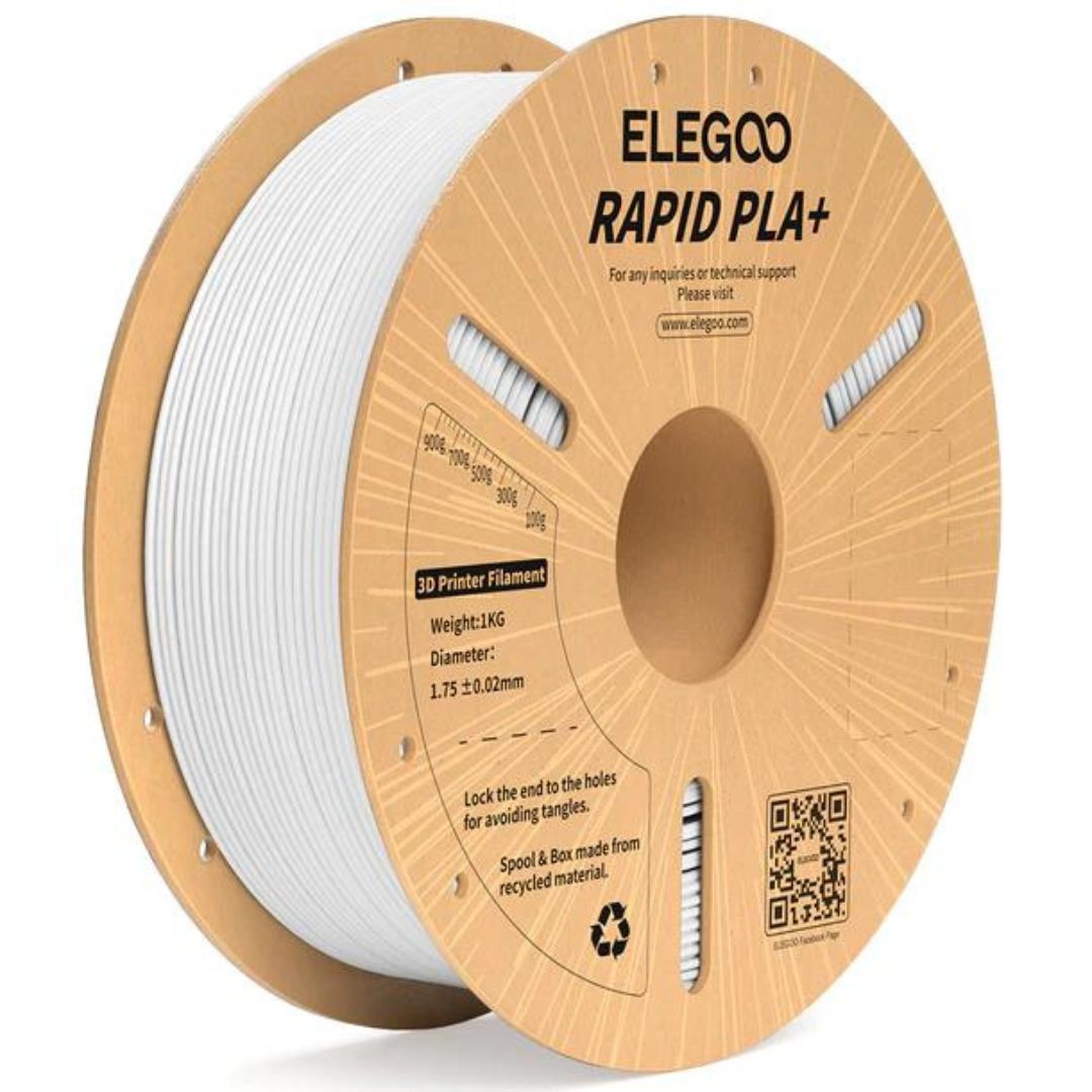 Filamento PLA+ Rapid Blanco para Impresi&oacute;n 3D 1Kg Elegoo