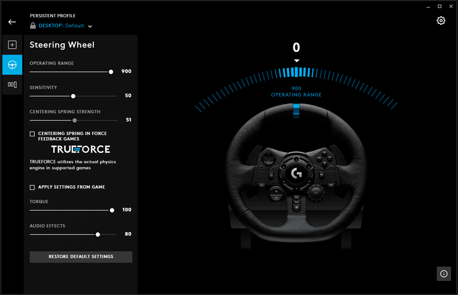 Volante TRUEFORCE Logitech G923